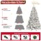 Edge Collections - 8' - White - Fluffy Pre-lit Flocked Christmas Tree - 1 Piece